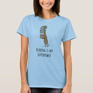 T-shirt La lecture est ma chemise de Bookaholic de la