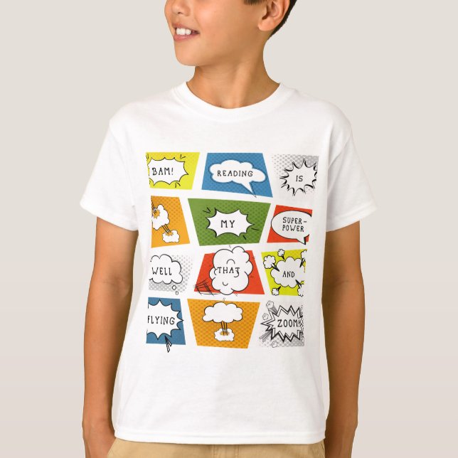 T-shirt La lecture est ma superpuissance (Devant)