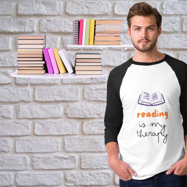 T-shirt la lecture est ma thérapie (Créateur téléchargé)