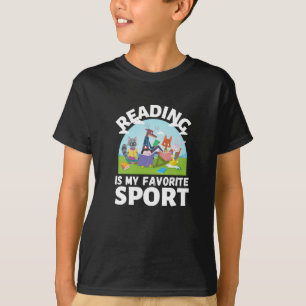T-shirt La lecture est mon Amoureux des animaux sportif fa