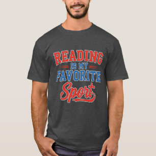 T-shirt La lecture est mon sport favori