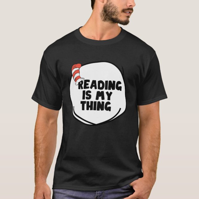 T-shirt La lecture est mon truc Bookworm Lecture livre 1 (Devant)