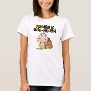 T-shirt La lecture est MOO-velous
