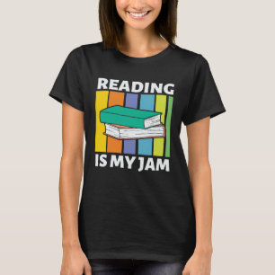 T-shirt La lecture est My Jam Retro Bookworm Librarian Ang