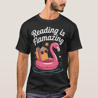 T-shirt La lecture est un livre drôle flamazing amoureux f