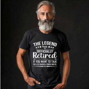 T-shirt La légende a officiellement retiré la retraite fuu