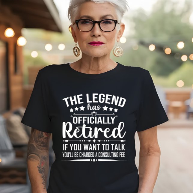 T-shirt La légende a officiellement retiré la retraite fuu (Créateur téléchargé)
