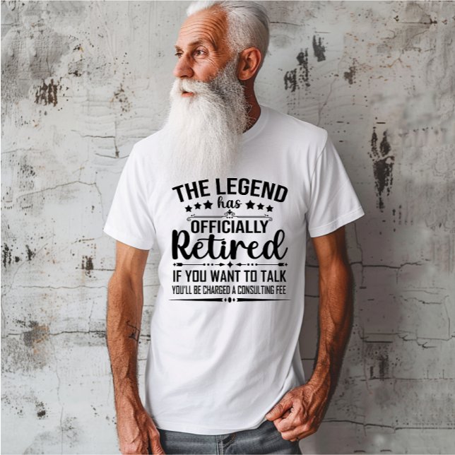 T-shirt La légende a officiellement retiré la retraite fuu (Créateur téléchargé)
