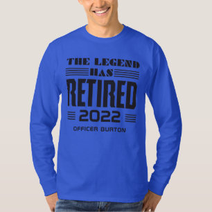 T-shirt La légende a pris sa retraite Retraite personnalis