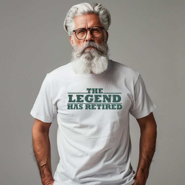 T-shirt La légende a retiré une drôle de retraite (Créateur téléchargé)