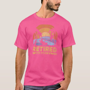 T-shirt La Légende A Retraité Computer Support Specialist