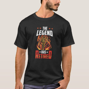 T-shirt La Légende A Retraité Firefighter Fire Fighter Re