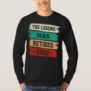 T-shirt La légende a retraité Humour retraite Vintage retr