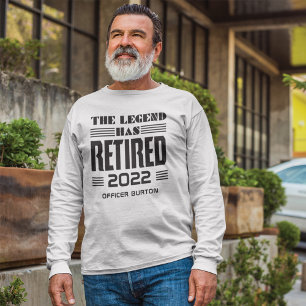 T-shirt La Légende A Retraité La Retraite Personnalisée