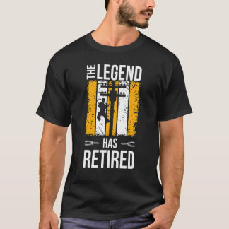 T-shirt La Légende A Retraité Lineman Retraite