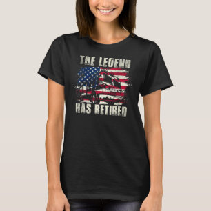 T-shirt La Légende A Retraité Pompier Pompier Homme Pompie