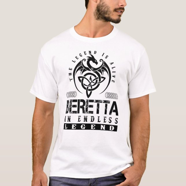 T-shirt La légende de BERETTA est vivante (Devant)
