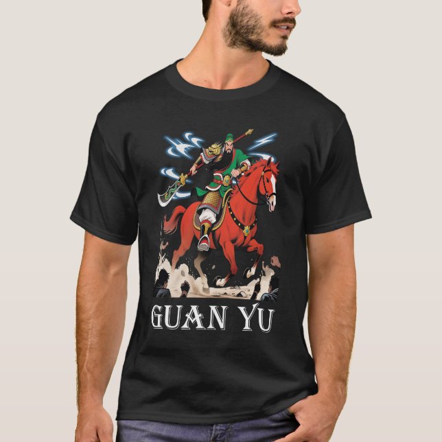 T-shirt La légende de Guan Yu Men Black (Devant)