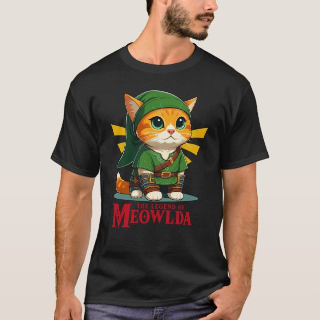 T-shirt La Légende de l'amie Meowlda (Devant)