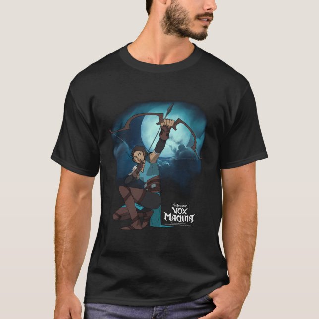 T-shirt La Légende De Vox Machina Vex Avec Bow Et Flèche (Devant)