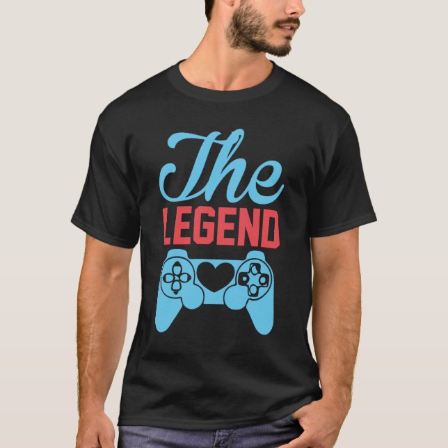 T-shirt La légende du jeu vidéo (Devant)