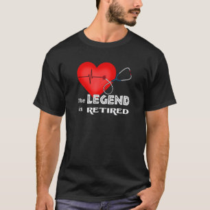 T-shirt La légende est infirmière retraitée collègue de tr