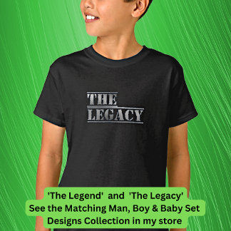 T-shirt La Légende Le Père Héritage Le Fils Qui Correspond
