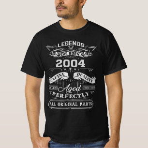 T-shirt La Légende Vintage Est Née En 2004 , 2004 Happy