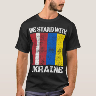 T-shirt La Lettonie Soutien Ukrainienne Nous Sommes Avec L