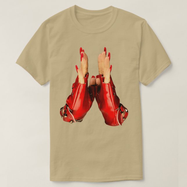T-shirt La lettre H parlant entre les mains (Design devant)
