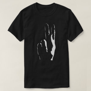 T-shirt la lettre K en langue des signes