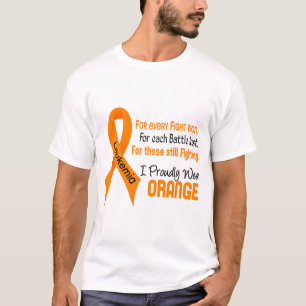 T-shirt La leucémie I portent fièrement l'orange