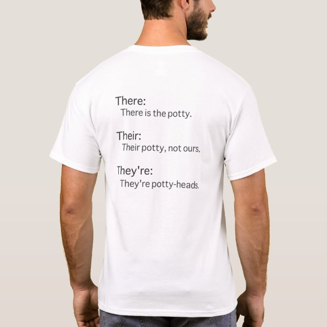 T-shirt Là Leur Ils Sont Chemise (Dos)