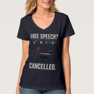 T-shirt La liberté d'expression annulée