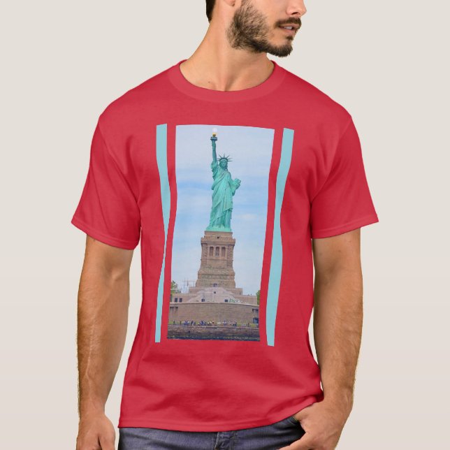 T-shirt La Liberté éclairant le monde, poème de Lazarus (Devant)
