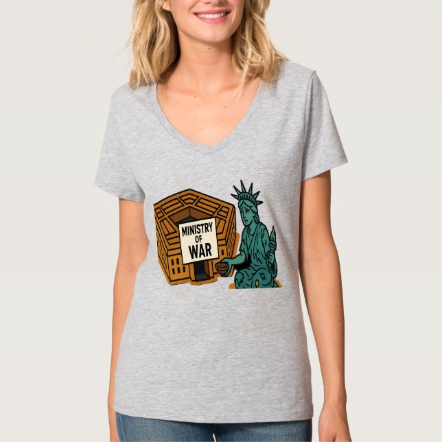 T-shirt La liberté en face du ministre (Devant)