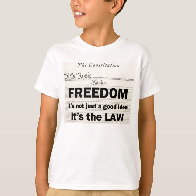 T-shirt La liberté n'est pas simplement une bonne idée (Devant)