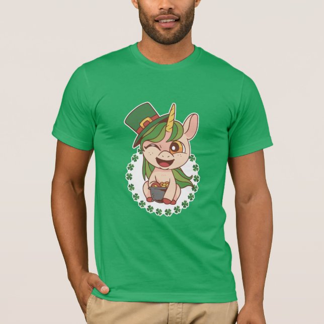 T-shirt La Licorne de la Saint-Patrick (Devant)
