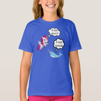 T-shirt La licorne de mer rencontre la terre narwhal