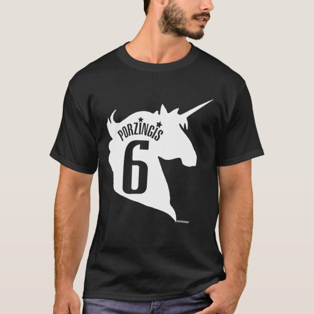 T-shirt La licorne - Kristaps Porzingis (Blanc) (Devant)