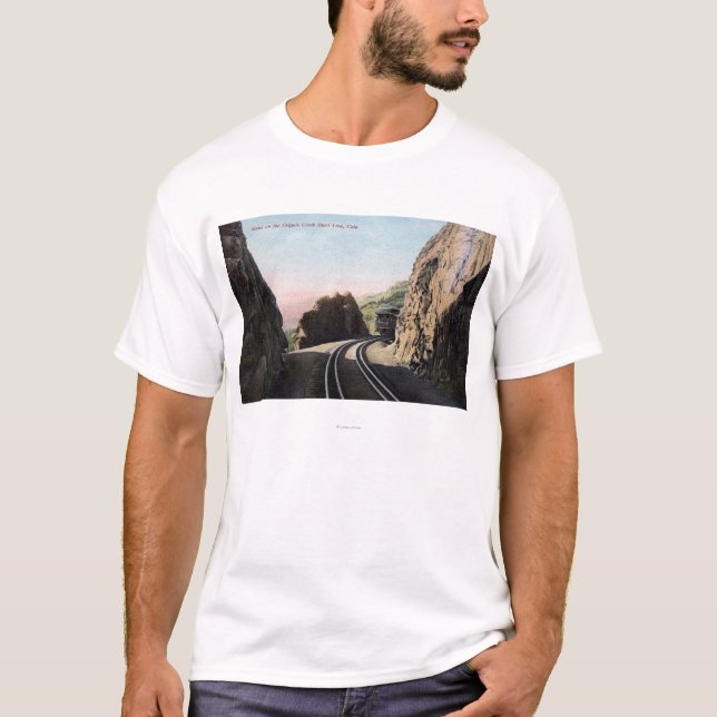 T-shirt La ligne courte wagon de chemin de fer (Devant)