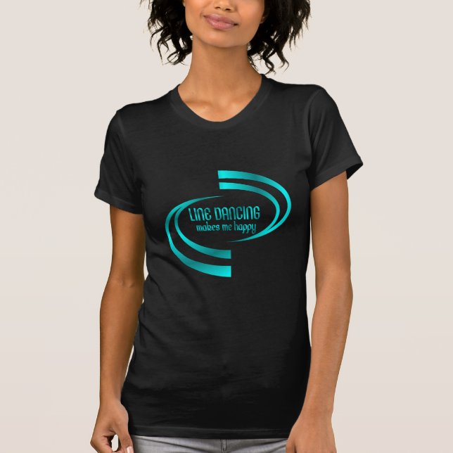 T-shirt La ligne danse me rend heureux (Devant)