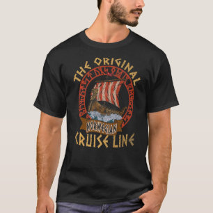 T-shirt La ligne de croisière norvégienne d'origine Viking