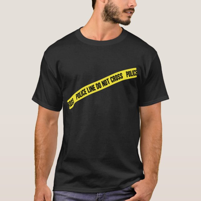T-shirt La ligne de police NE CROISENT PAS (Devant)