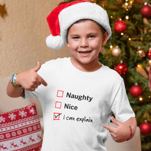 T-shirt La liste des vilains du Père Noël - Je peux expliq