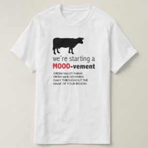 T-shirt La livraison de lait d'exploitation laitière
