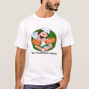 T-shirt La livraison rapide de pizza de chef italien fou
