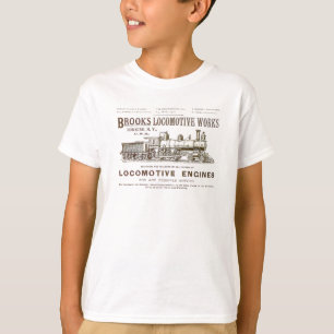 T-shirt La locomotive à vapeur de ruisseaux fonctionne