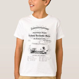 T-shirt La locomotive de Baldwin fonctionne 1868