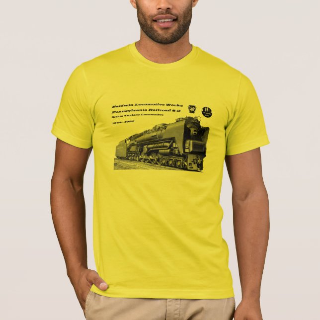 T-shirt La locomotive de Baldwin fonctionne la turbine à (Devant)